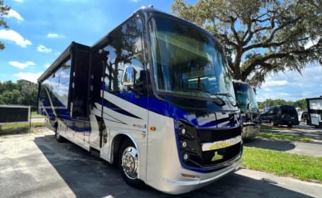 Arrive in Style with our comfortable, pet friendly RV!