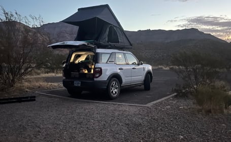(1)2022 Bronco Sport Fully Stocked 4x4 Camper Sleeps upto 4