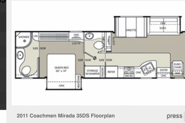 2011 Coachmen Mirada 35 DS A-Class