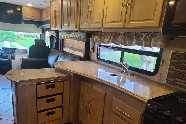 2015 Forest River Cross Country.  Sports motor coach, full side slide out.