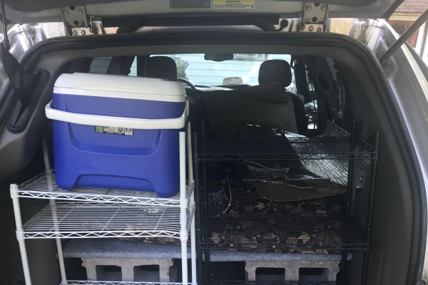 2001 Dodge Grand Caravan converted to a stealth camper