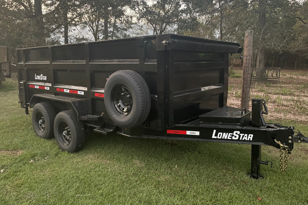 2022 Lonestar Dump Trailer 7'x14' w 4' Sides