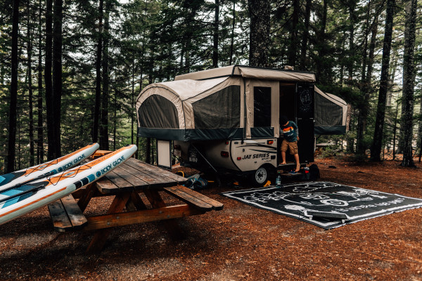 The Joyful Jay!  A 2015 Jayco Camper with SUP and Kayak Add-ons!