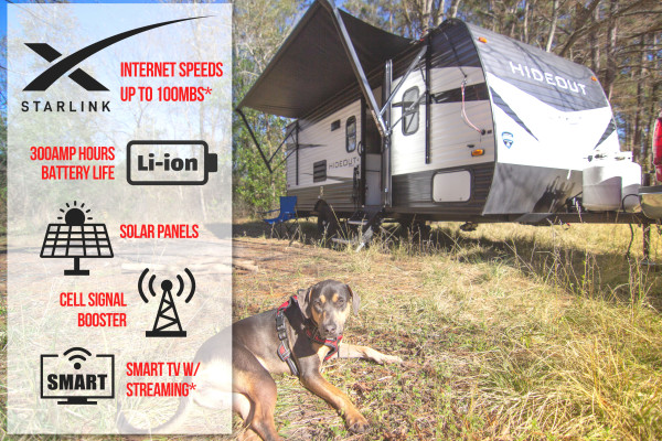 Starlink Internet 2021 21ft Solar & Lithium Battery Powered TV WIFI Camper