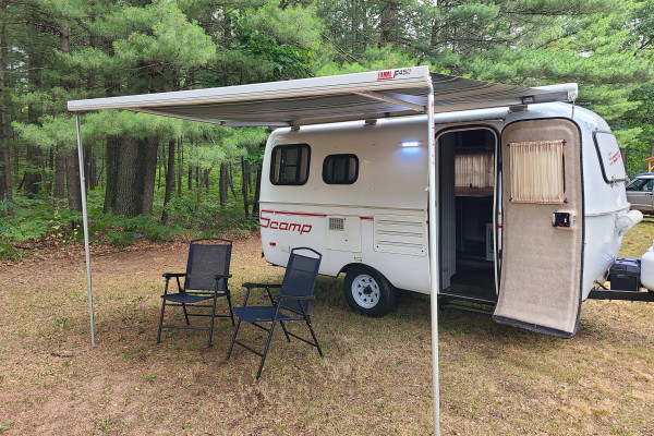 Glamp in a Scamp 2019 16ft Scamp with Awning and Bunks