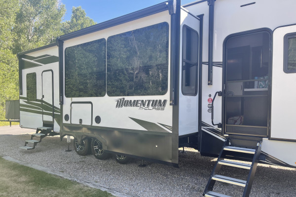 2022 Grand Design Momentum 395MS, Luxury Toy Hauler