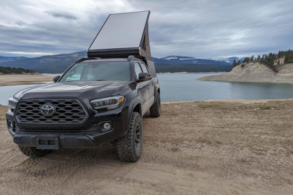 2021 Toyota Tacoma with Go Fast roof top Camper