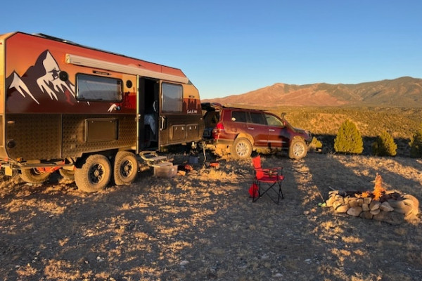 This is an Australian designed caravan designed to be off-road/grid.