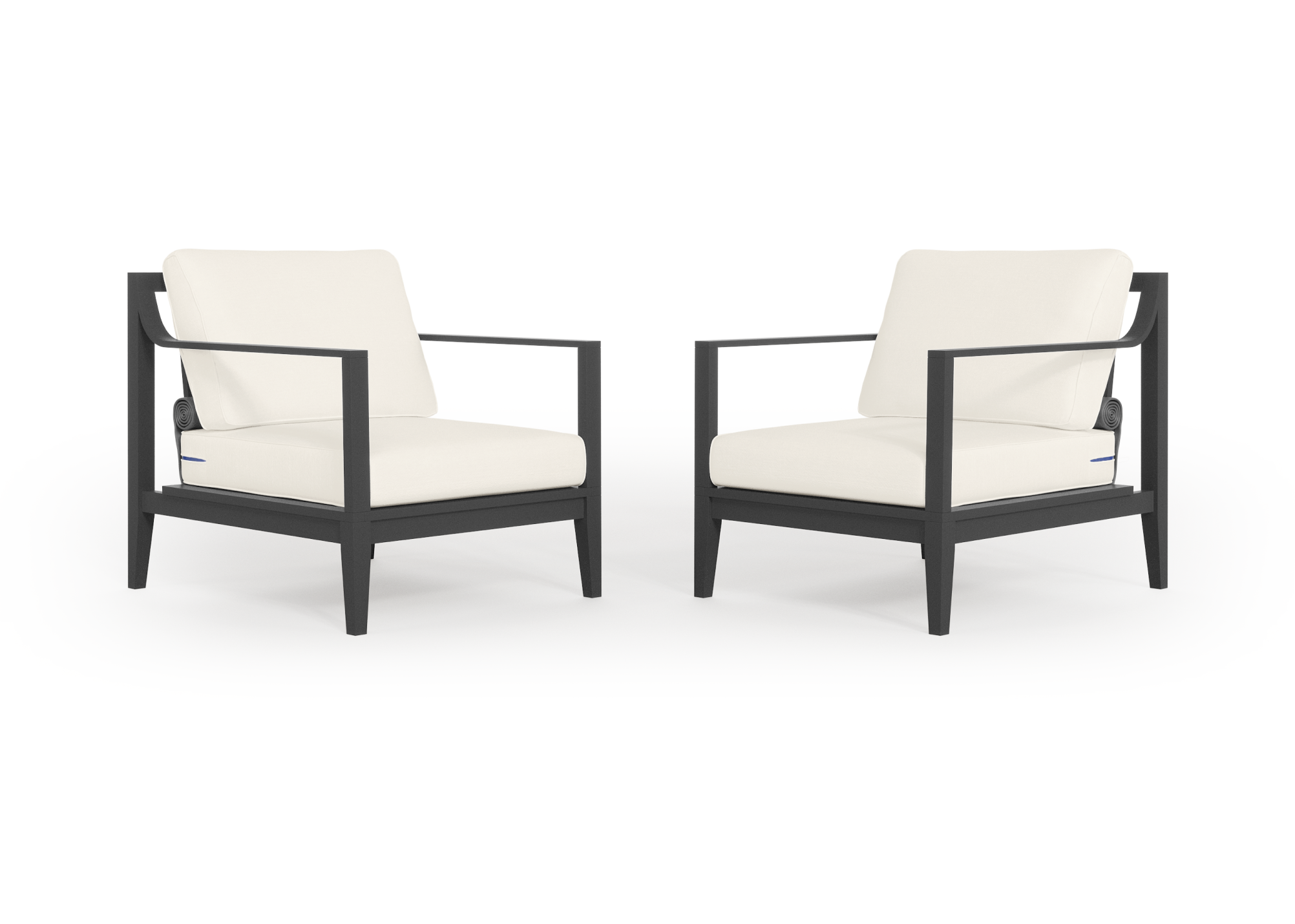 Aluminum Outdoor Armchair Conversation Set / Palisades Cream
