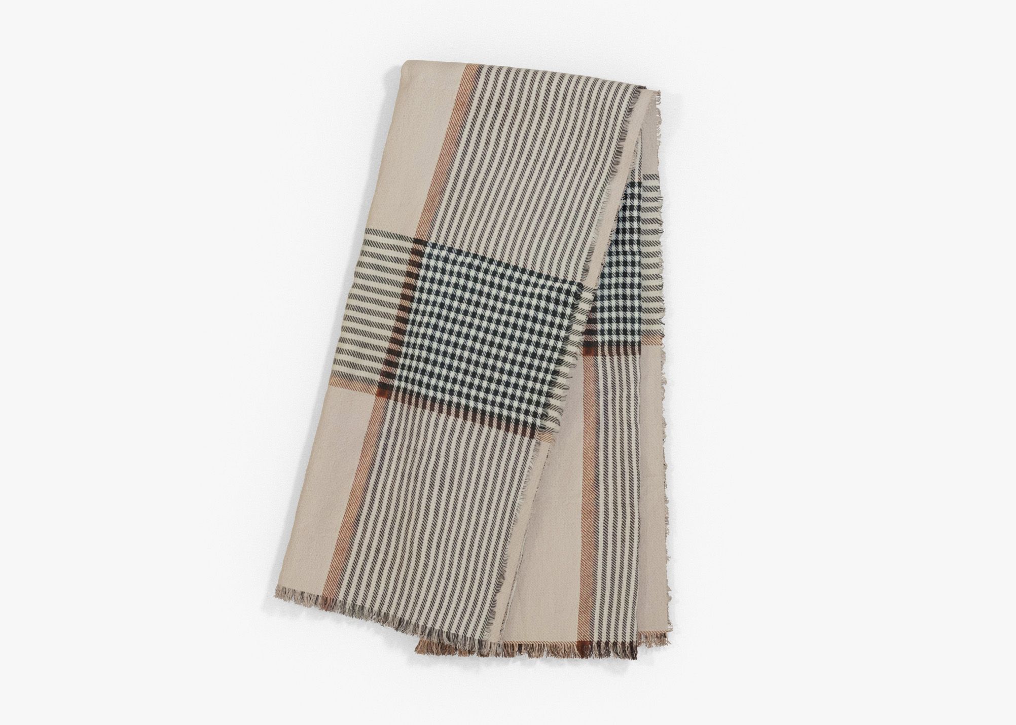 Outdoor Bug Shield Throw Blanket - Striped Plaid | 50 x 60 · Outer