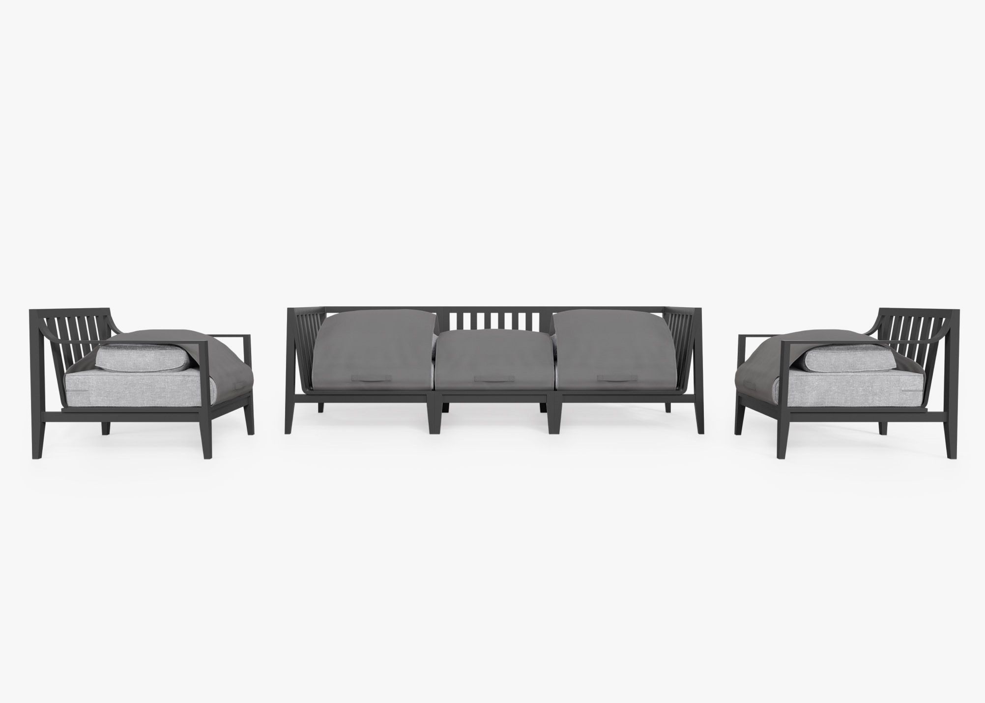 Outer Modular Outdoor Charcoal Aluminum Furniture