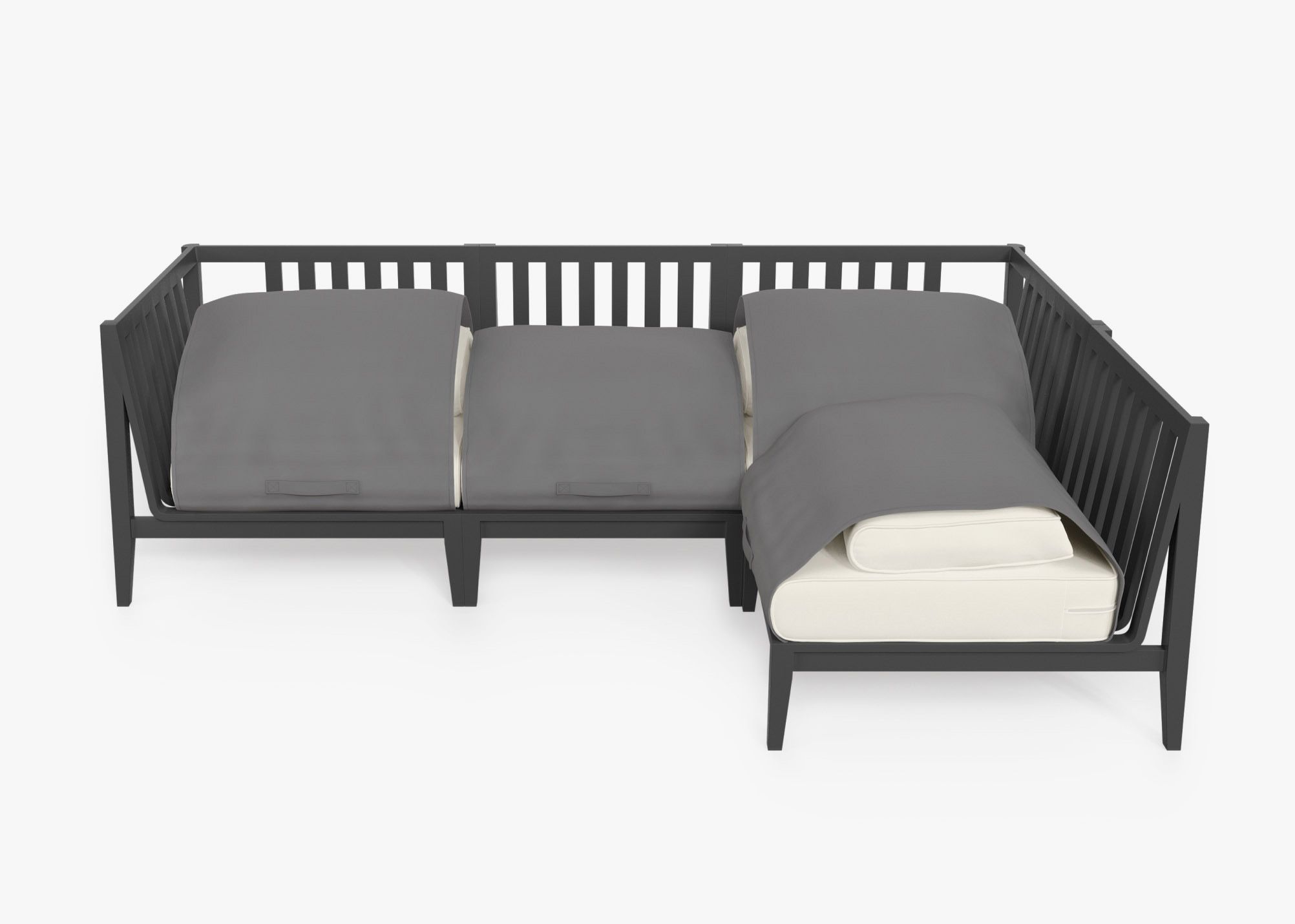 Aluminum outdoor sectional set sale