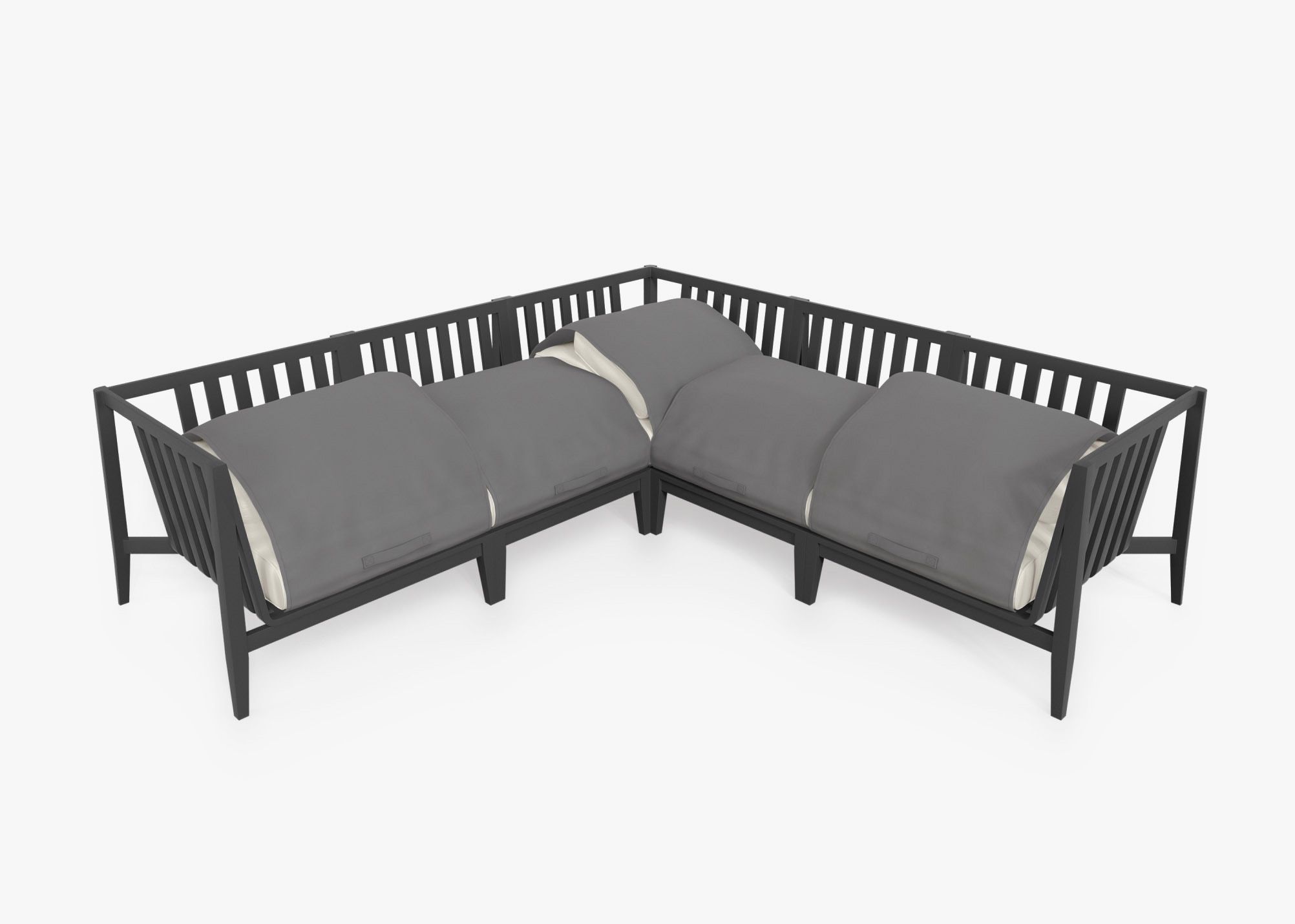 Outer Modular Outdoor Charcoal Aluminum Furniture