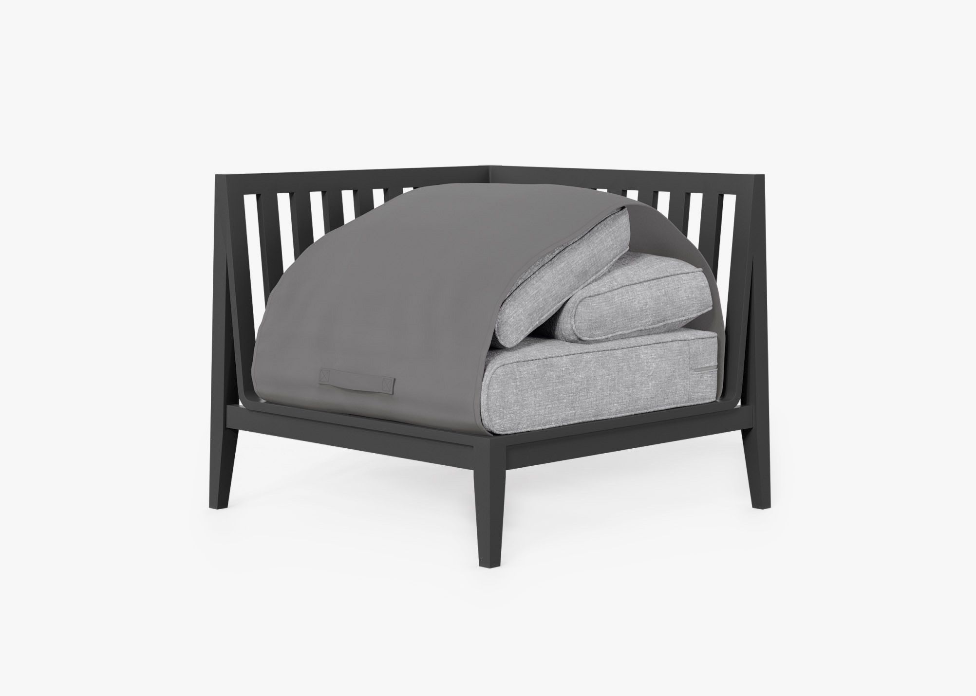 Outer Modular Outdoor Charcoal Aluminum Furniture
