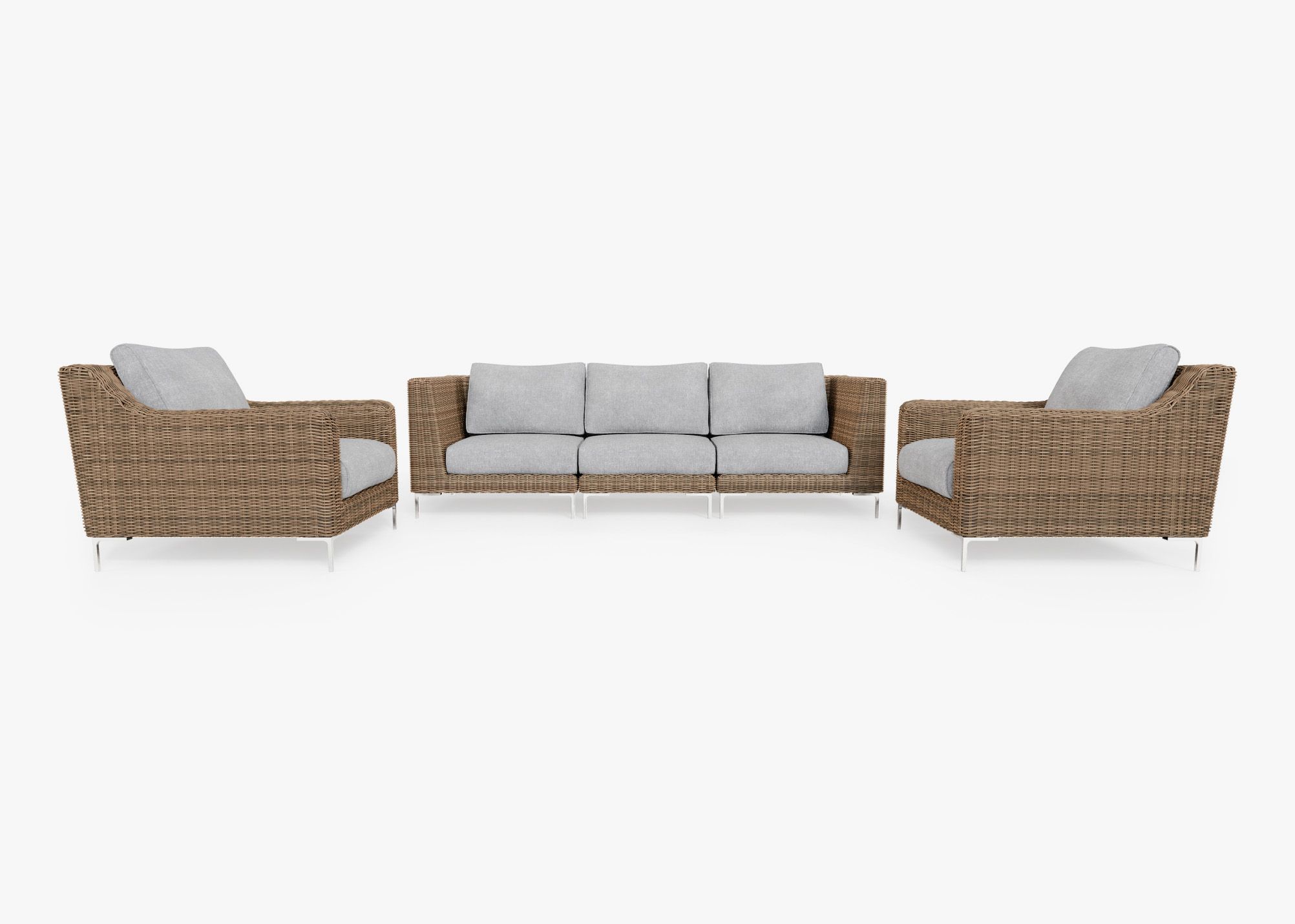 Outer  Modular Outdoor Brown Wicker Furniture