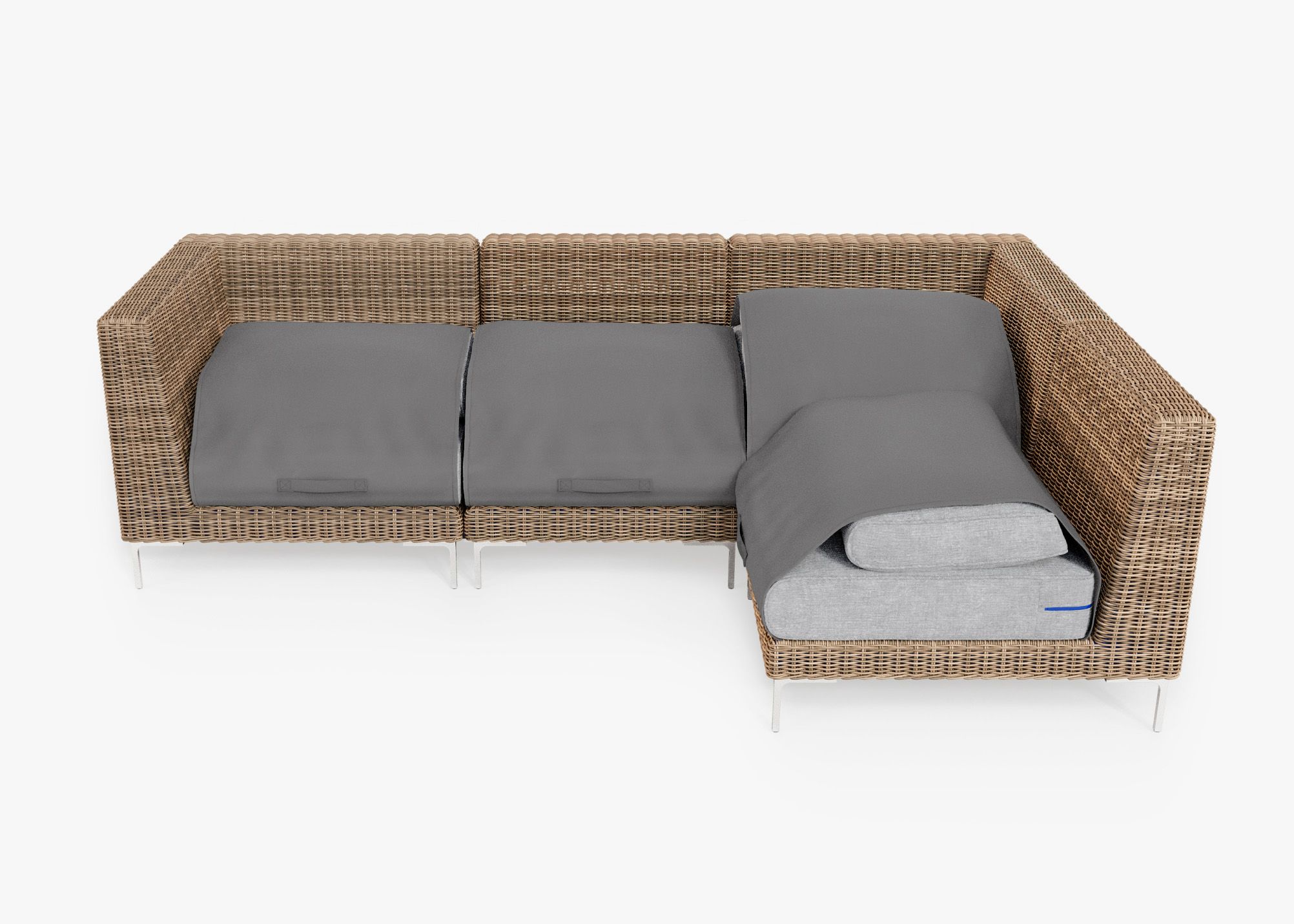 Wicker l clearance