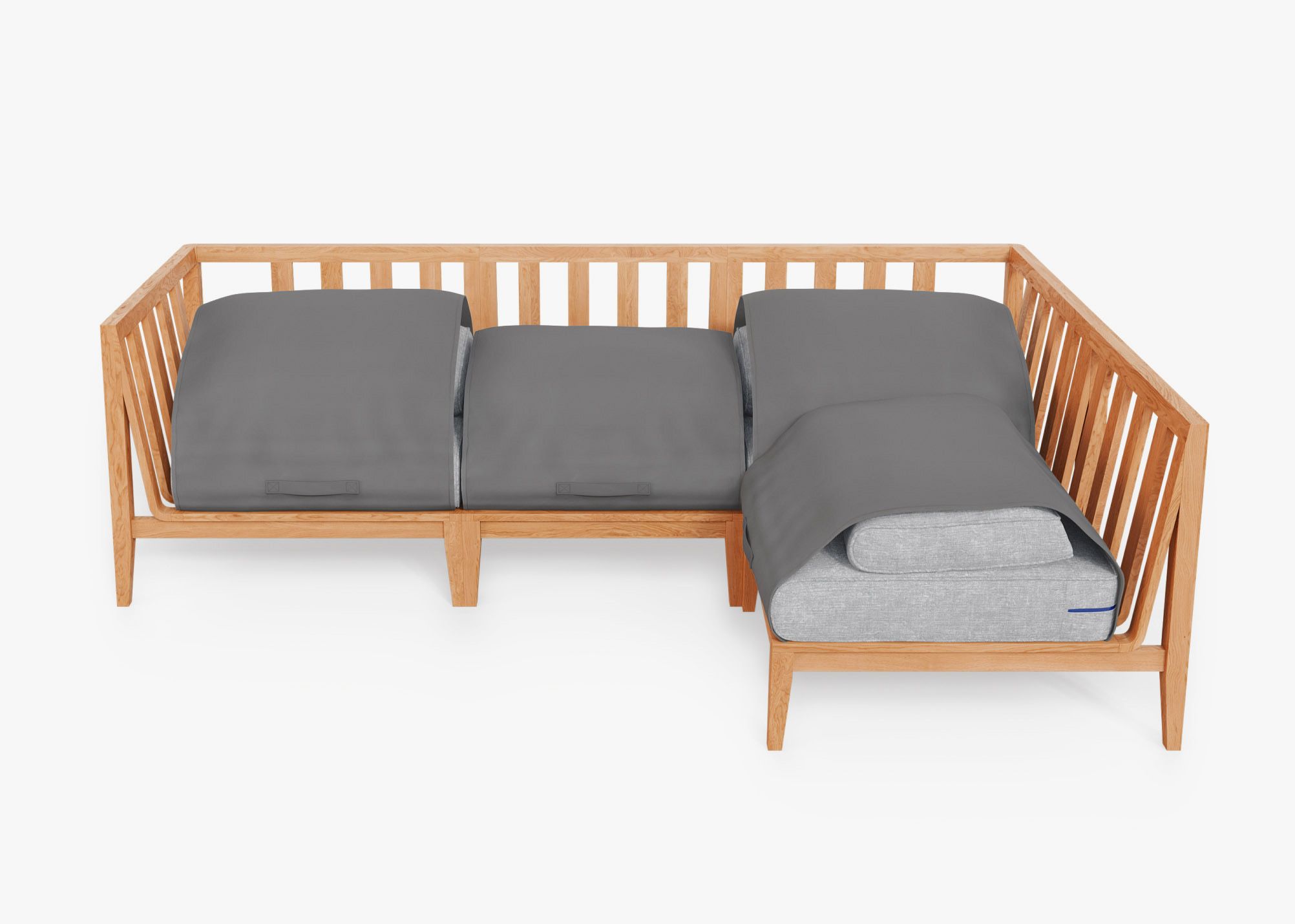 Teak store outdoor sectional
