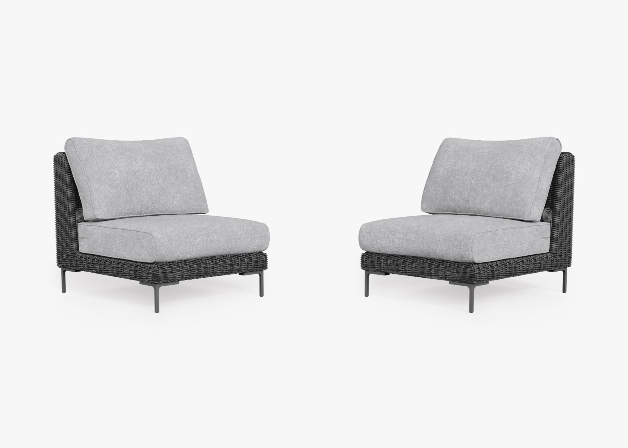Outer Modular Outdoor Black Wicker Furniture