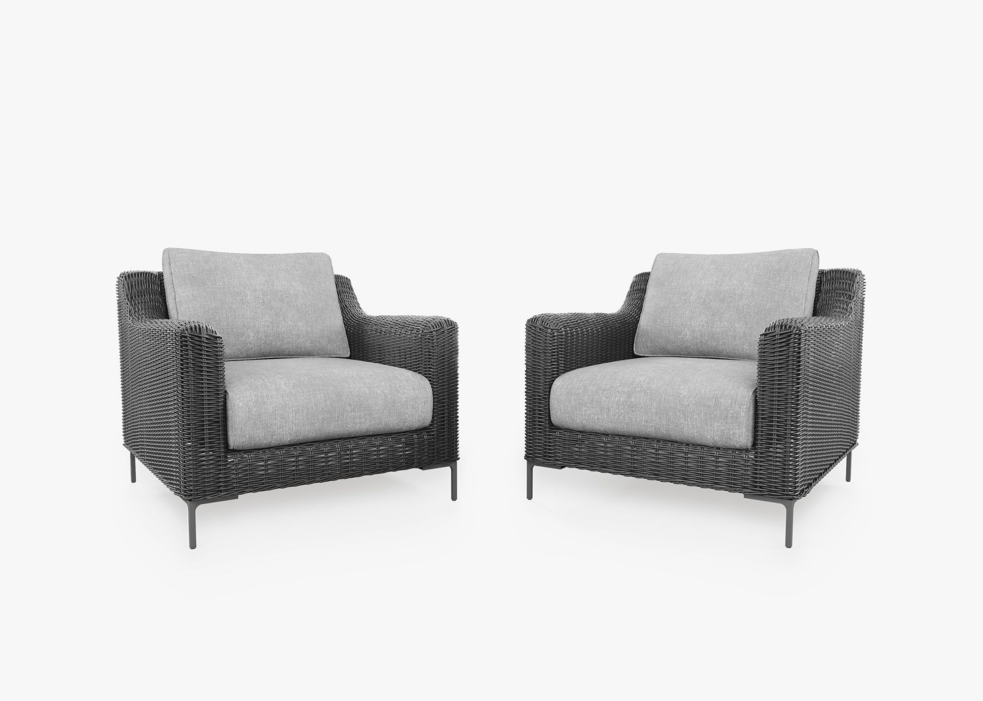 Outer Modular Outdoor Black Wicker Furniture