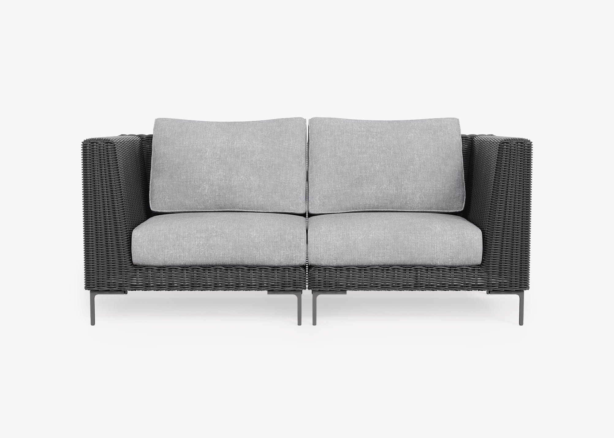 Outer Modular Outdoor Black Wicker Furniture