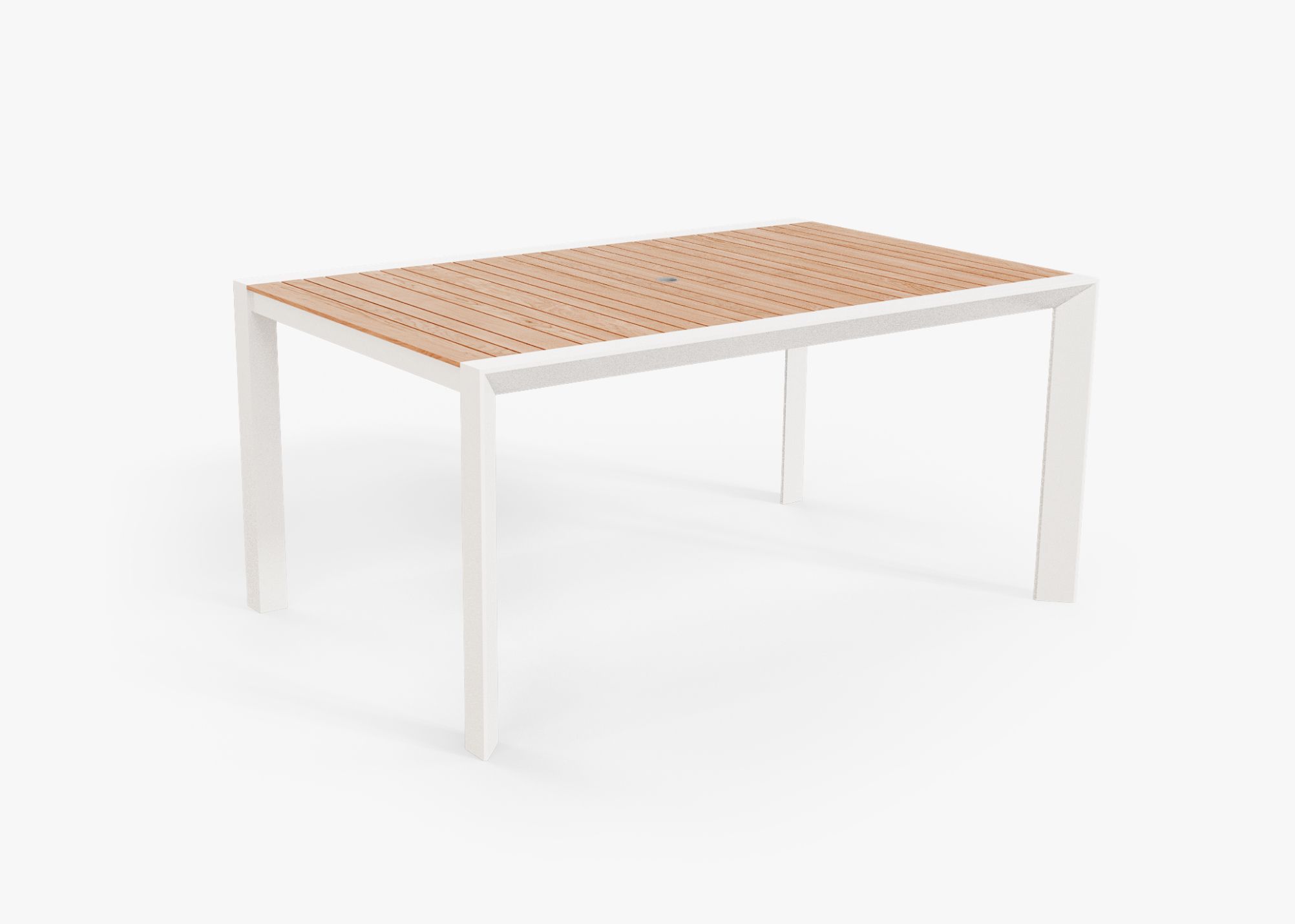 Small white 2025 outdoor dining table