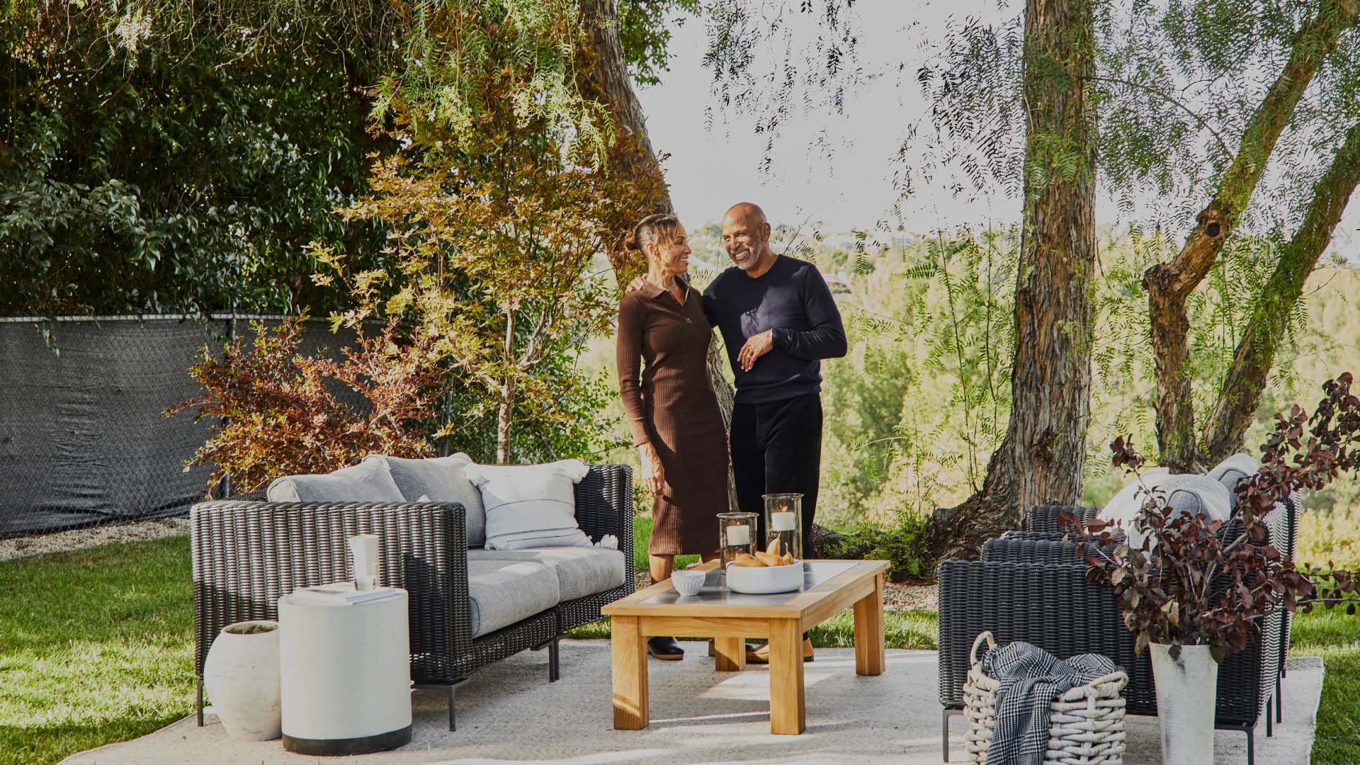 Outer's sophisticated FSC certified outdoor teak coffee table.