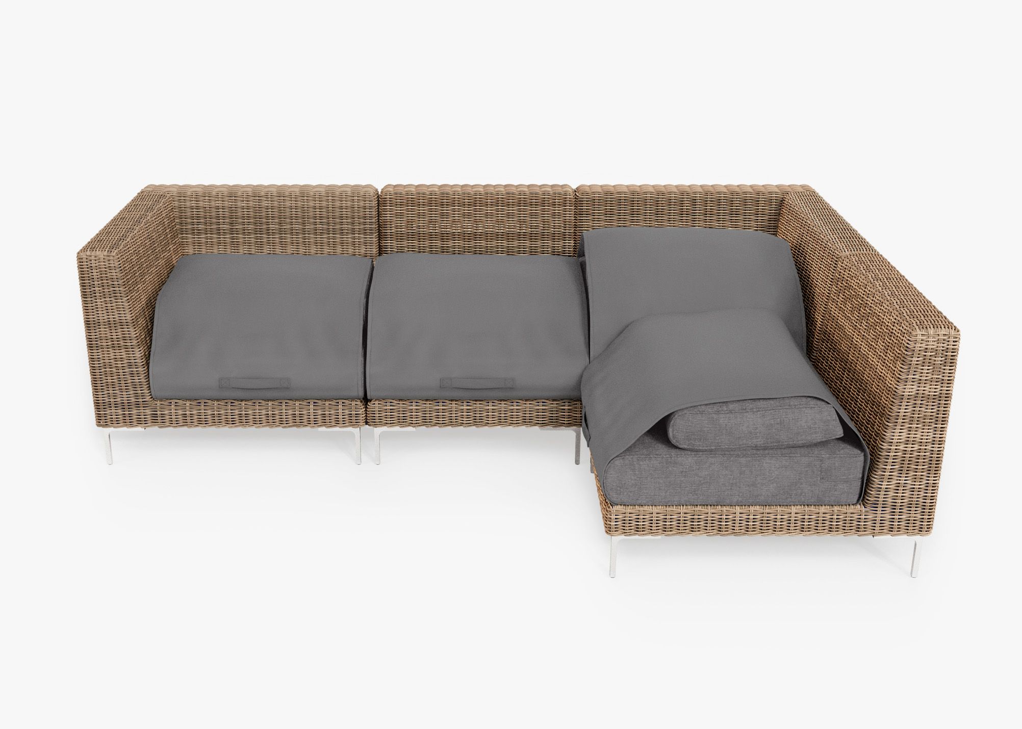 4 seat outdoor sectional best sale