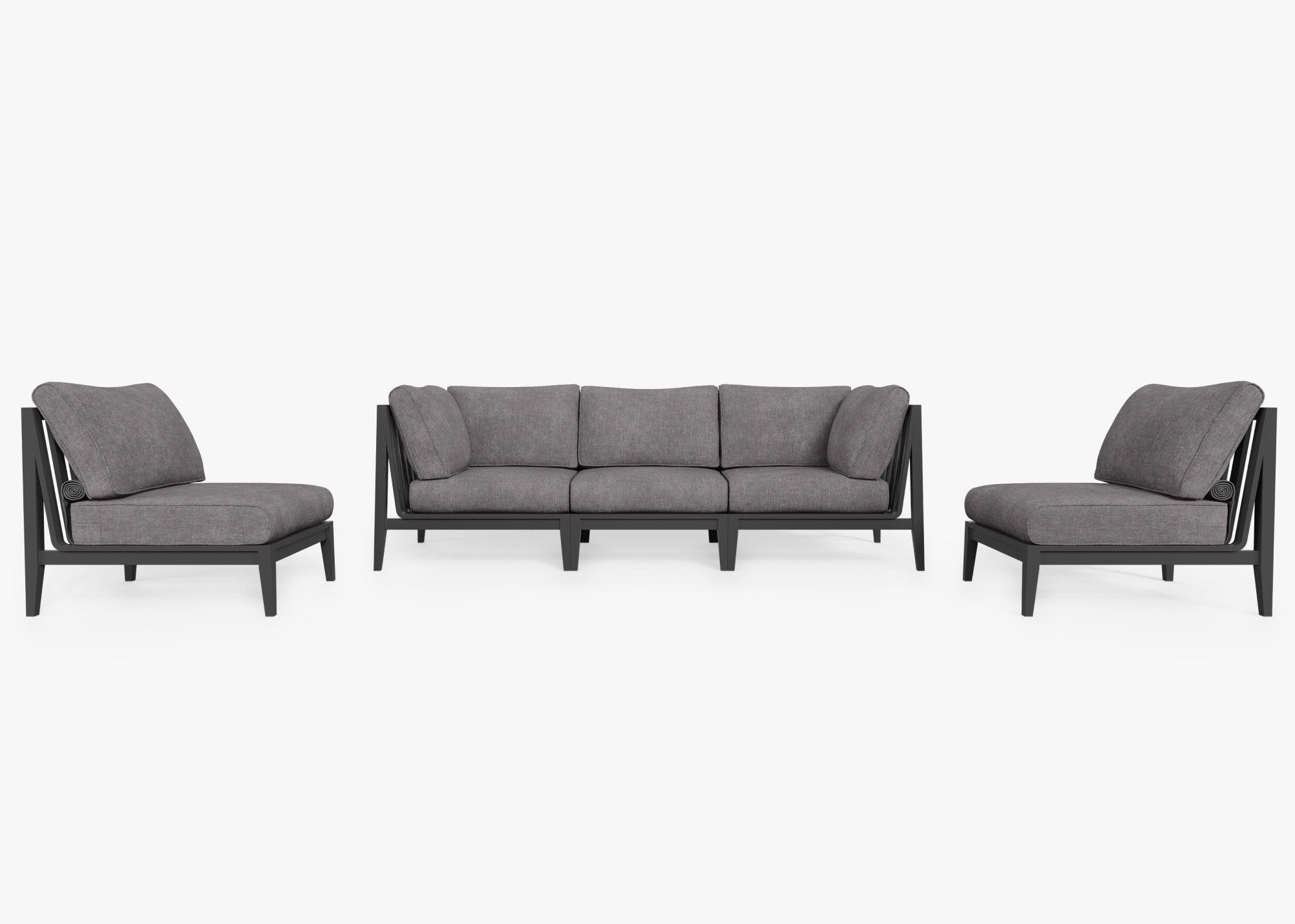 Outer Modular Outdoor Charcoal Aluminum Furniture