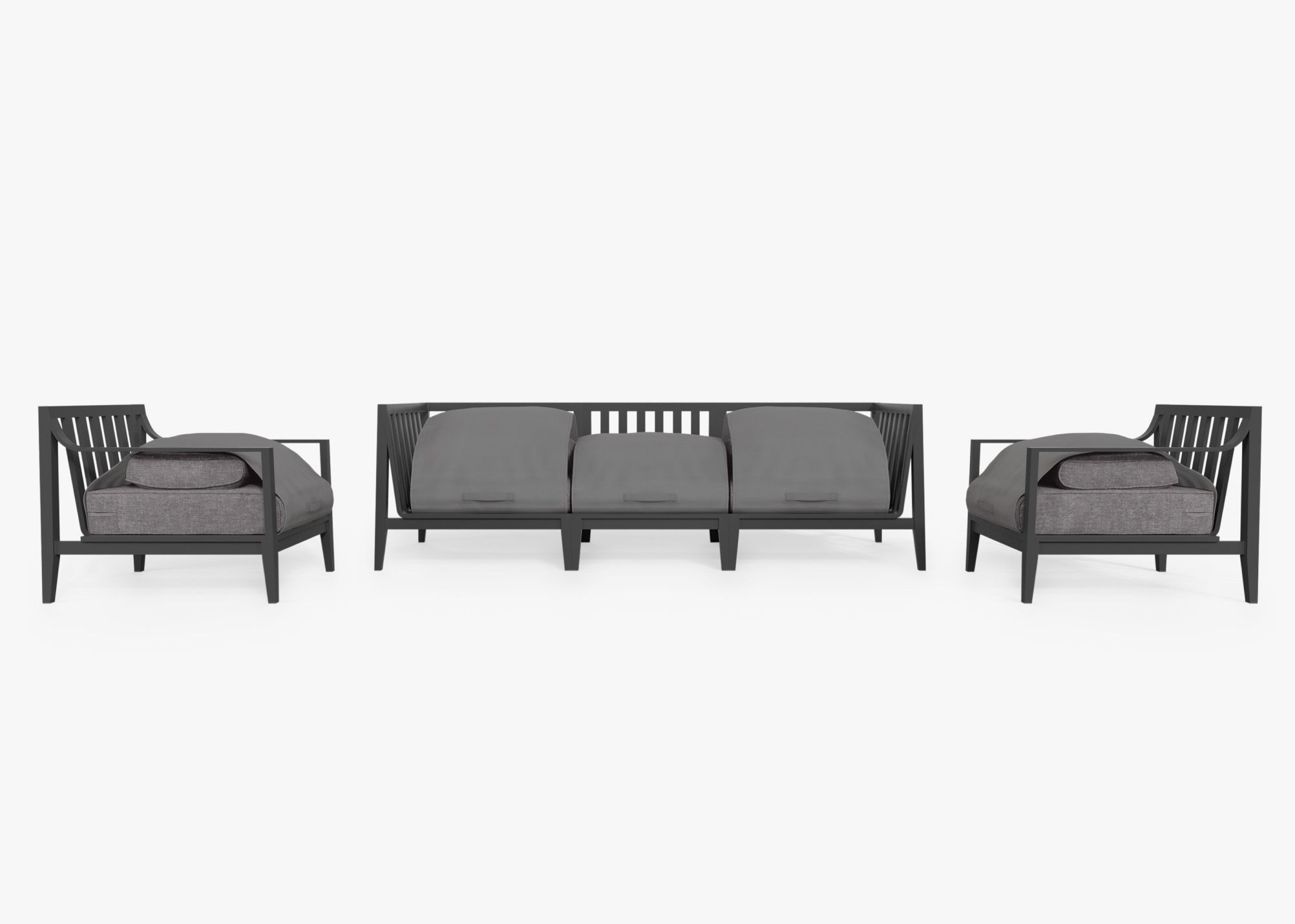 Outer Modular Outdoor Charcoal Aluminum Furniture