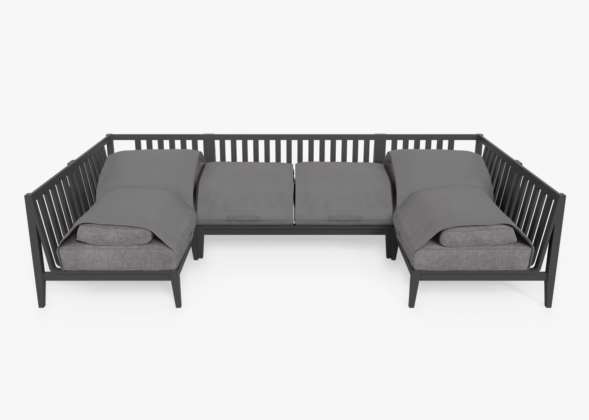 Outer Modular Outdoor Charcoal Aluminum Furniture