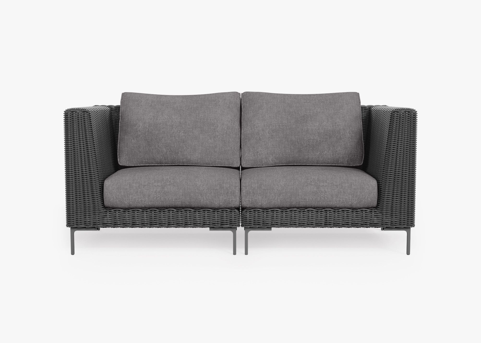 Outer Modular Outdoor Black Wicker Furniture