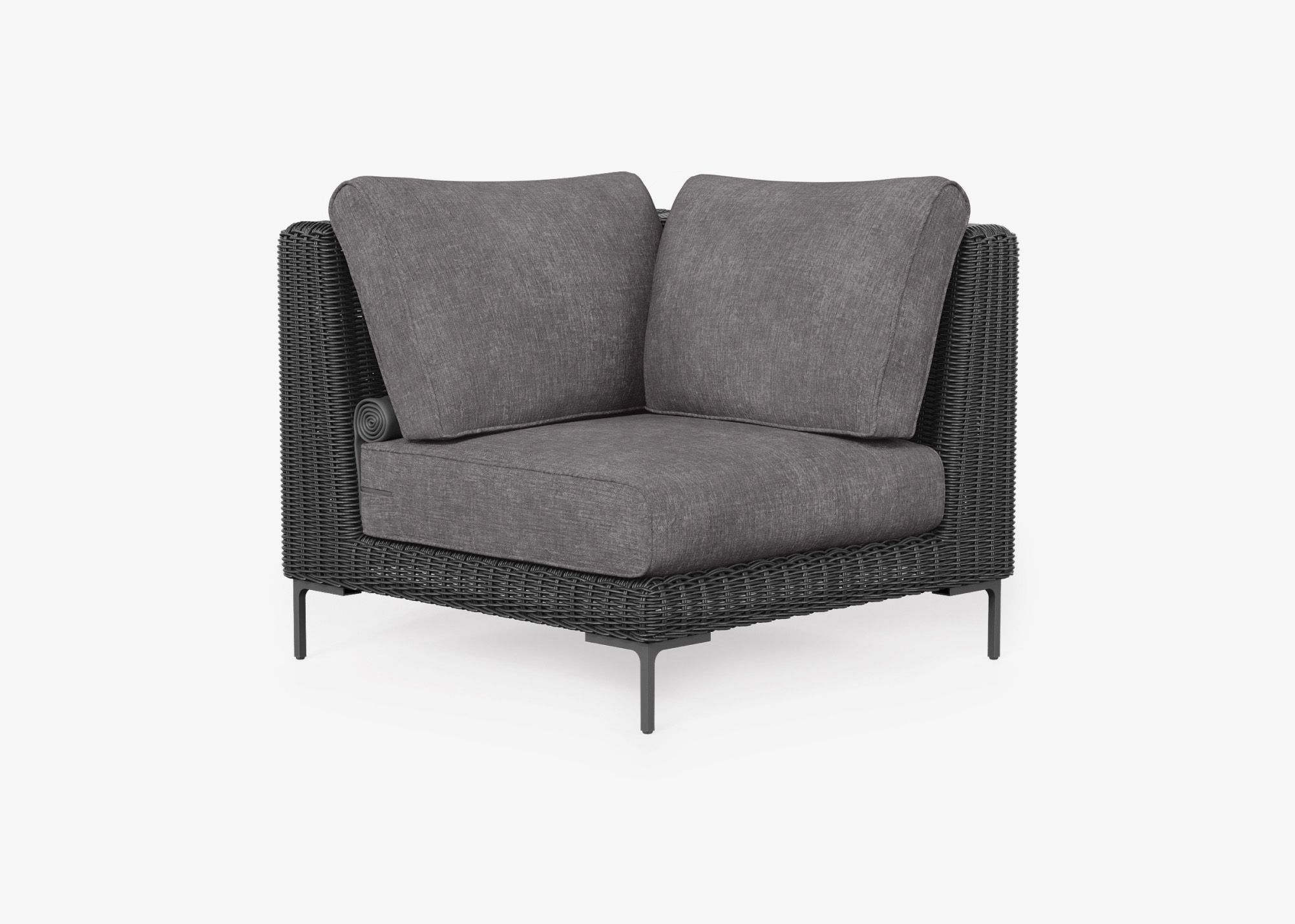 Outer Modular Outdoor Black Wicker Furniture