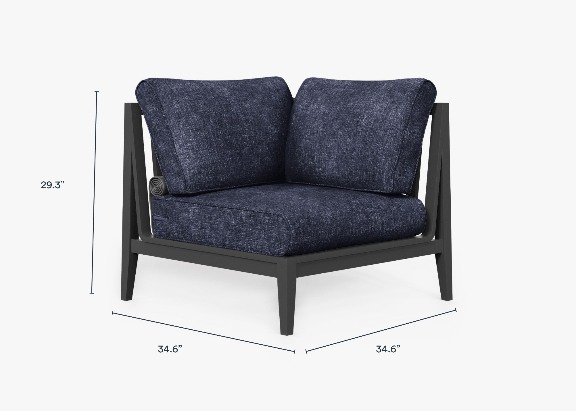 Outer Modular Outdoor Charcoal Aluminum Furniture