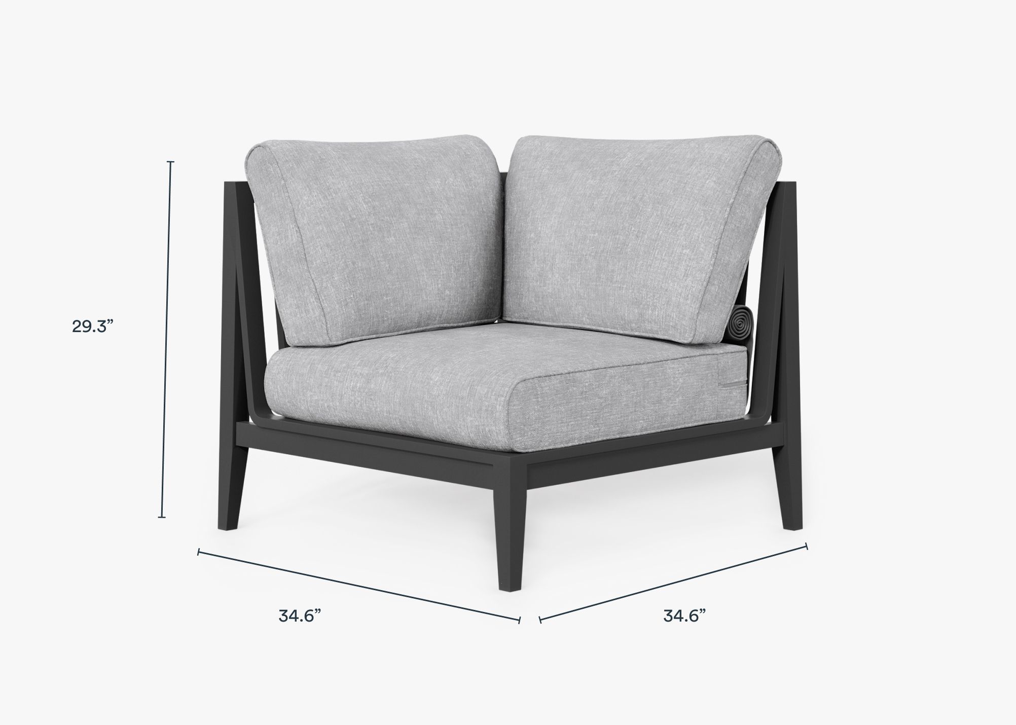 Outer Modular Outdoor Charcoal Aluminum Furniture