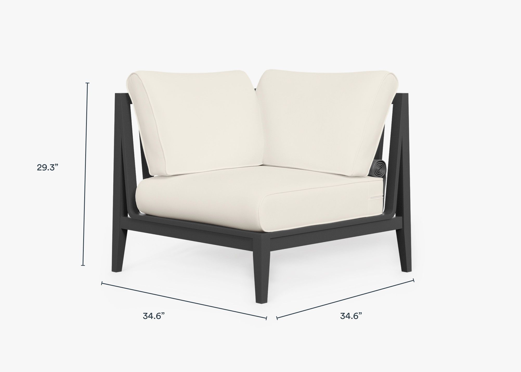 Outer Modular Outdoor Charcoal Aluminum Furniture