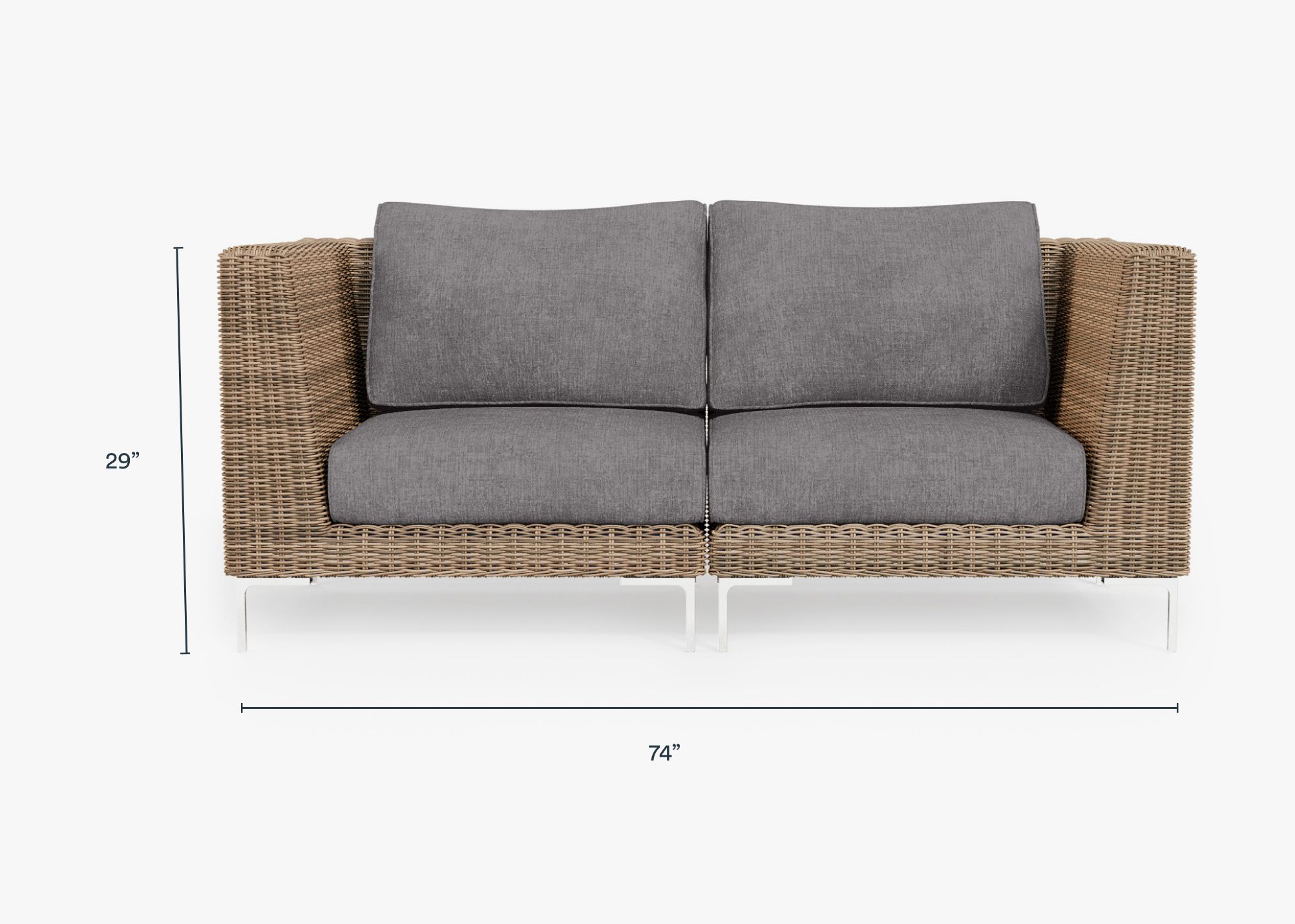 Outer Modular Outdoor Brown Wicker Furniture