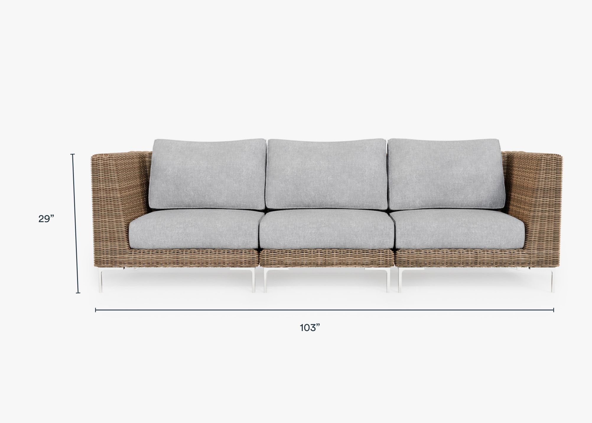 3 seater corner rattan garden sofa new arrivals