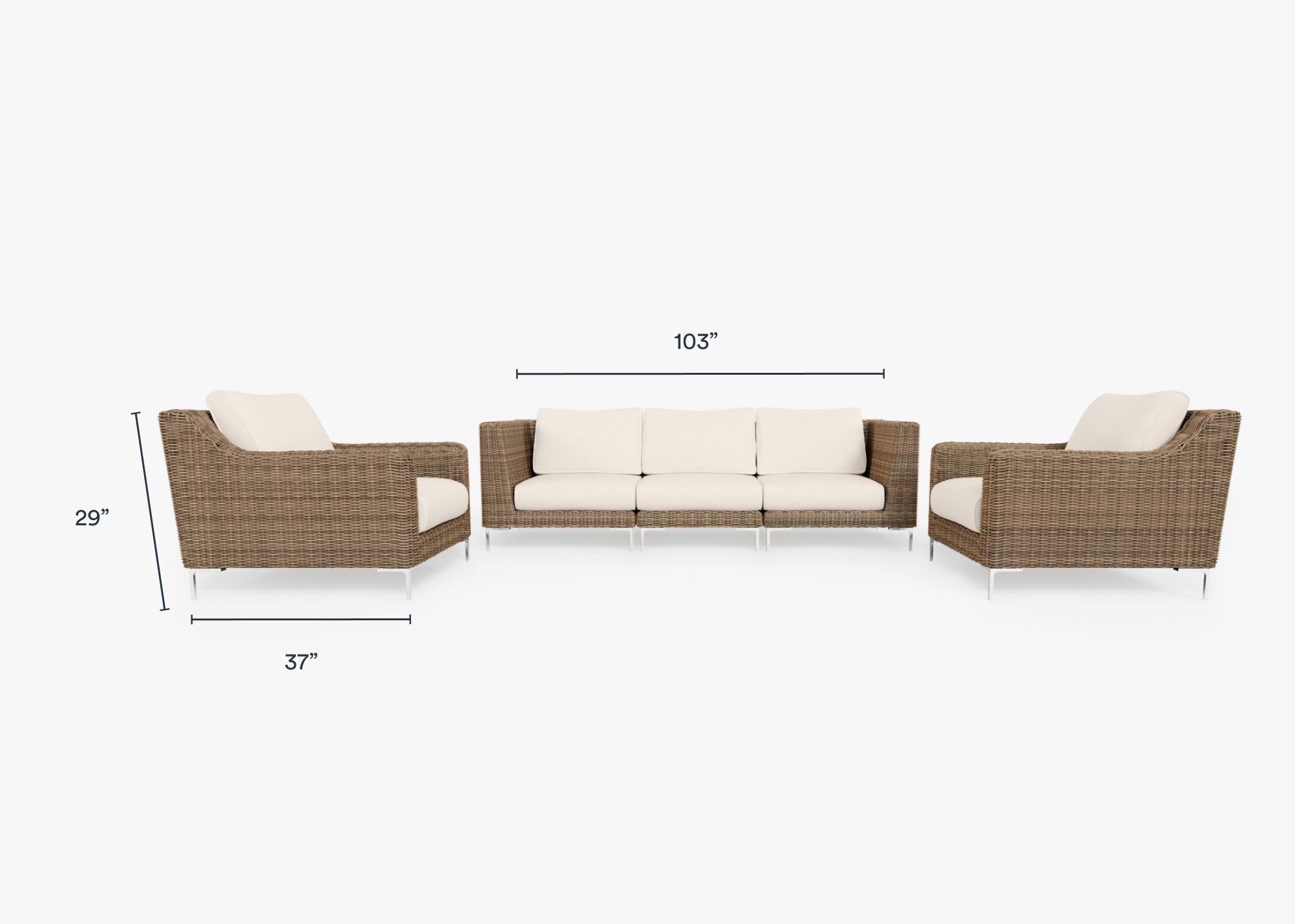 Tan wicker outdoor outlet furniture