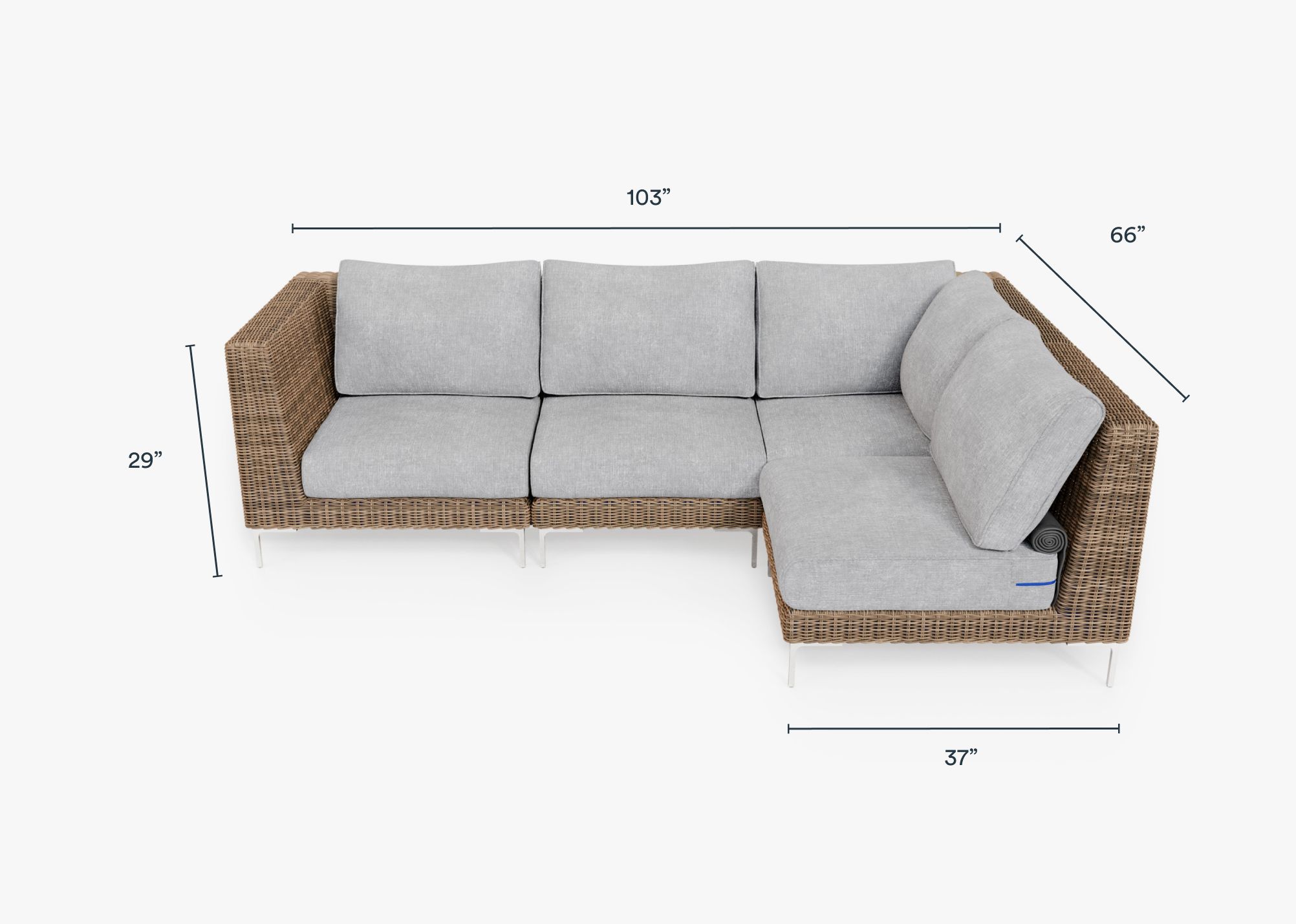 Brown wicker patio on sale furniture