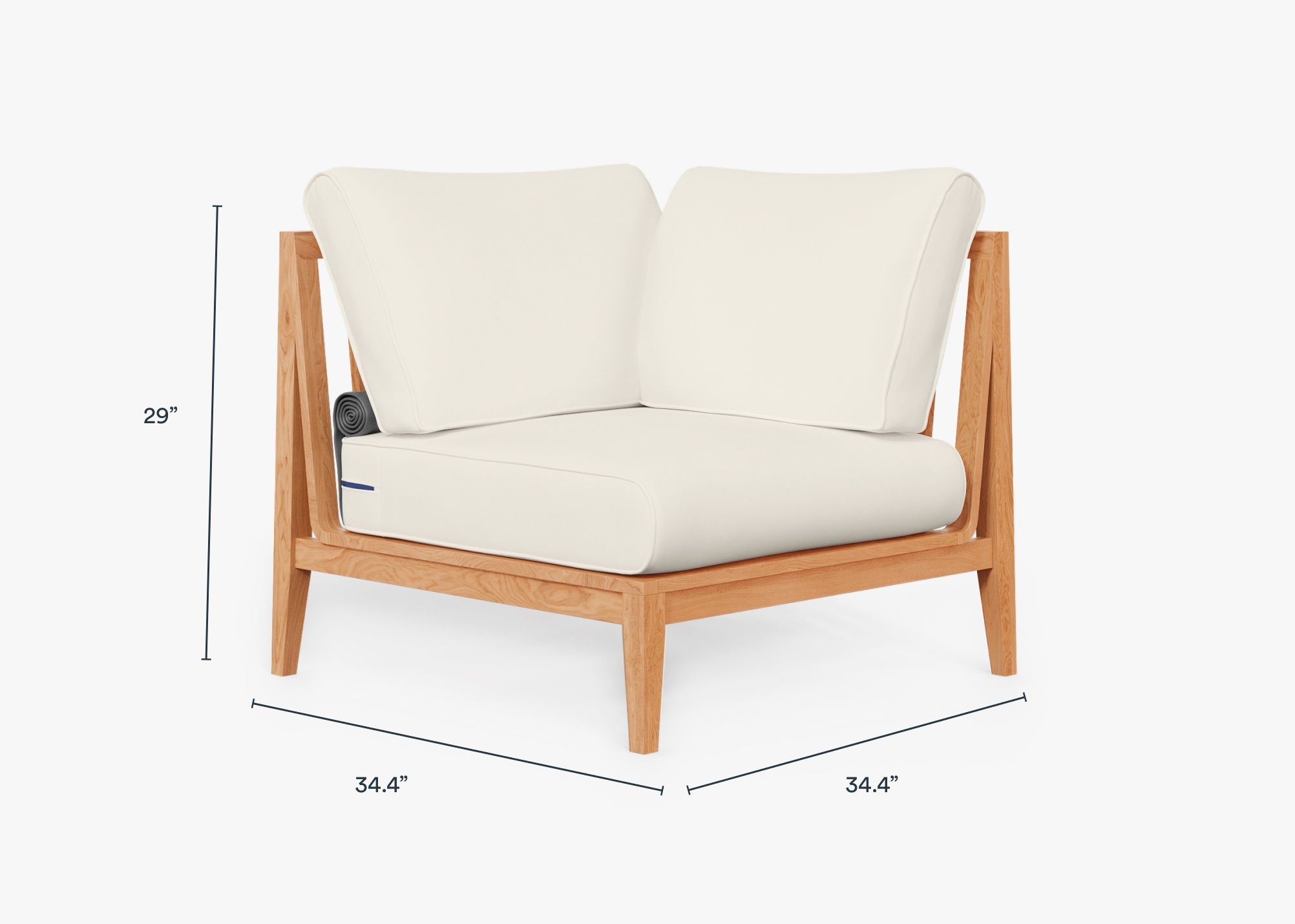Cream corner chair best sale