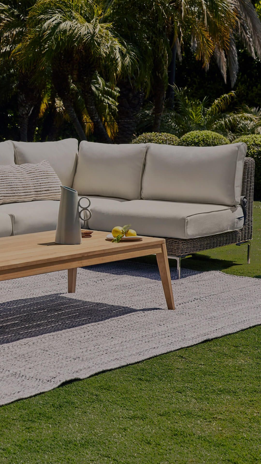Outer  Modular Outdoor Brown Wicker Furniture