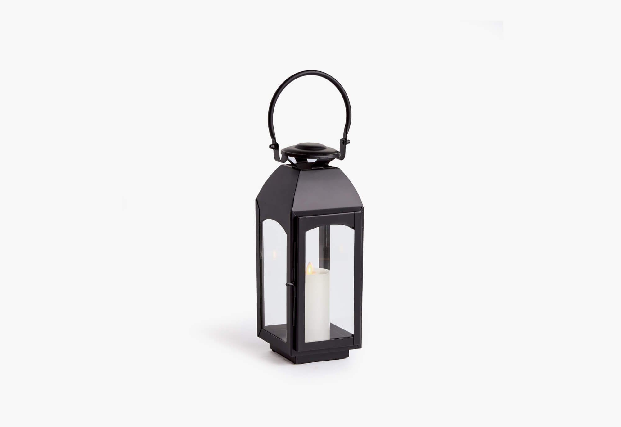 White Metal Mini Lantern