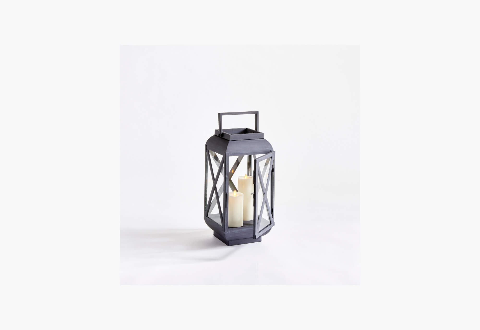 Mainstays Black Metal Lantern, Small