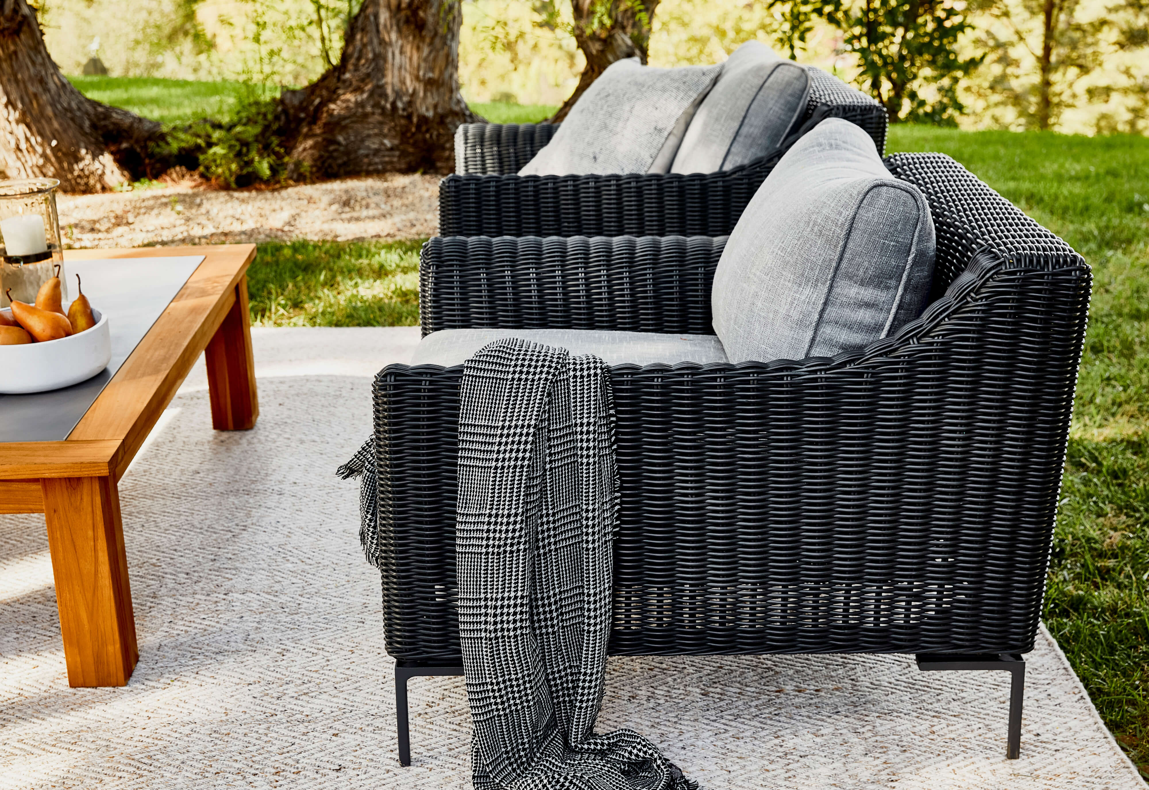 Outer Modular Outdoor Black Wicker Furniture