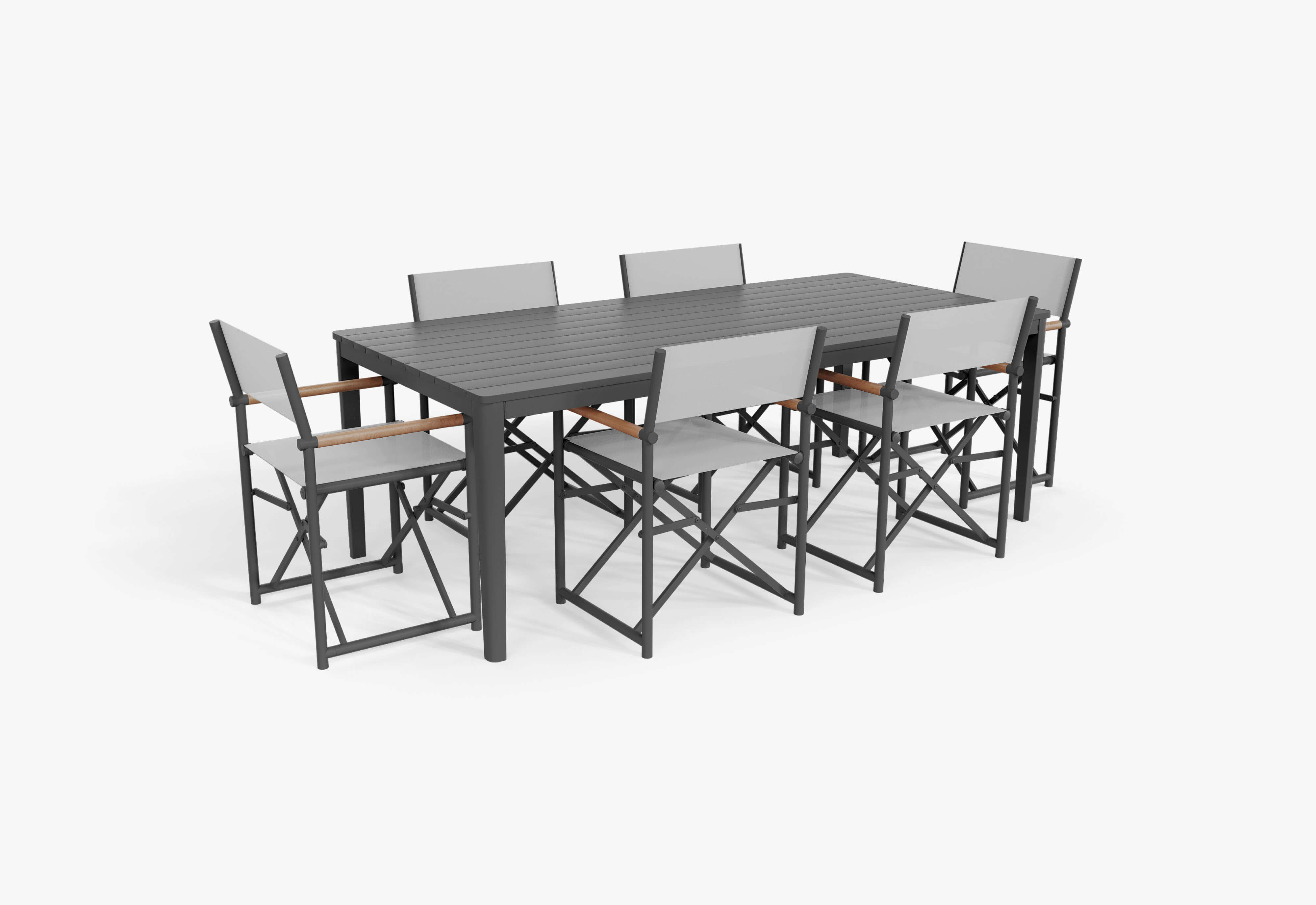Aluminium table and chair set best sale