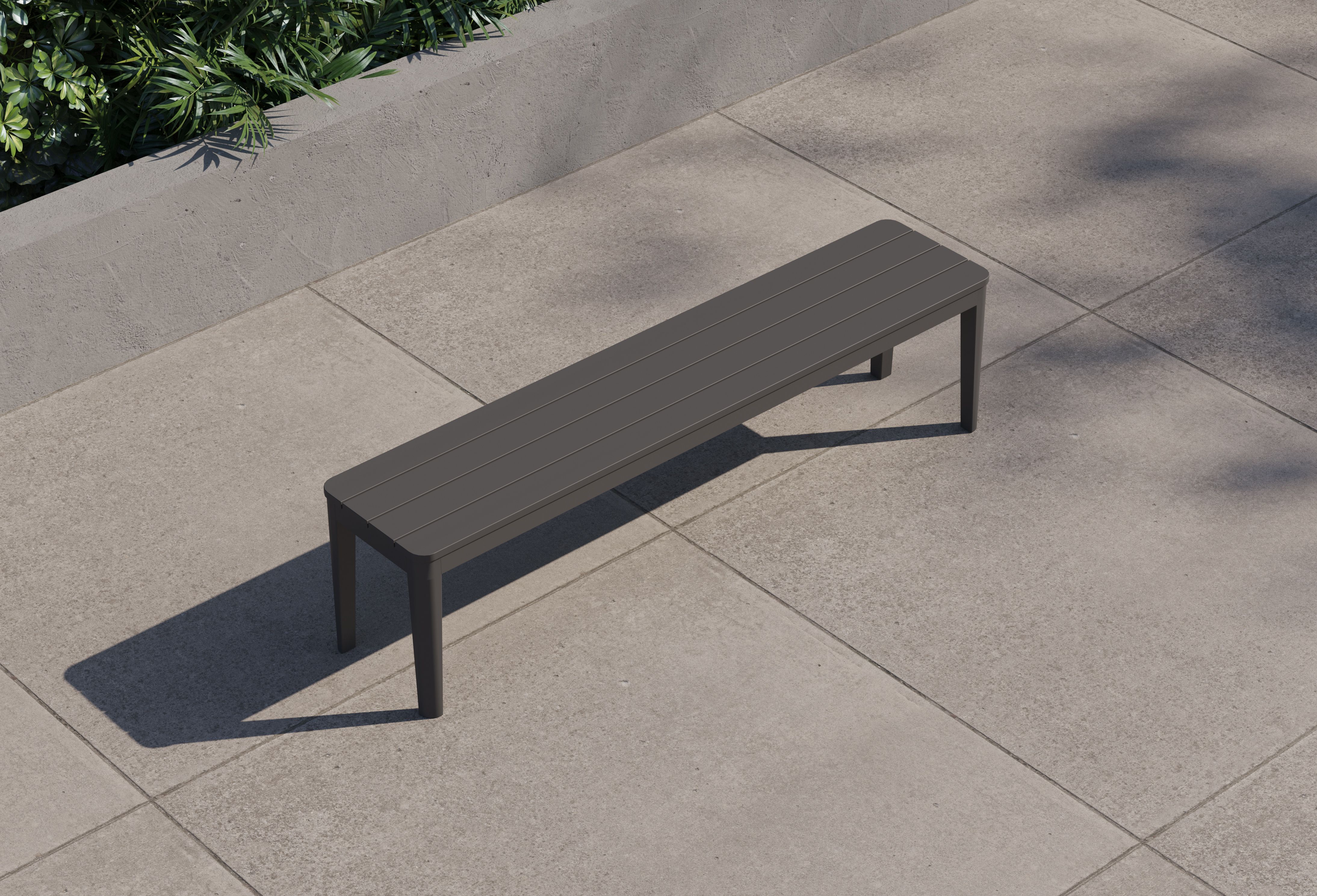 Aluminum Bench Seat Aluminium Double Bench Locker Room Seat 510mmD