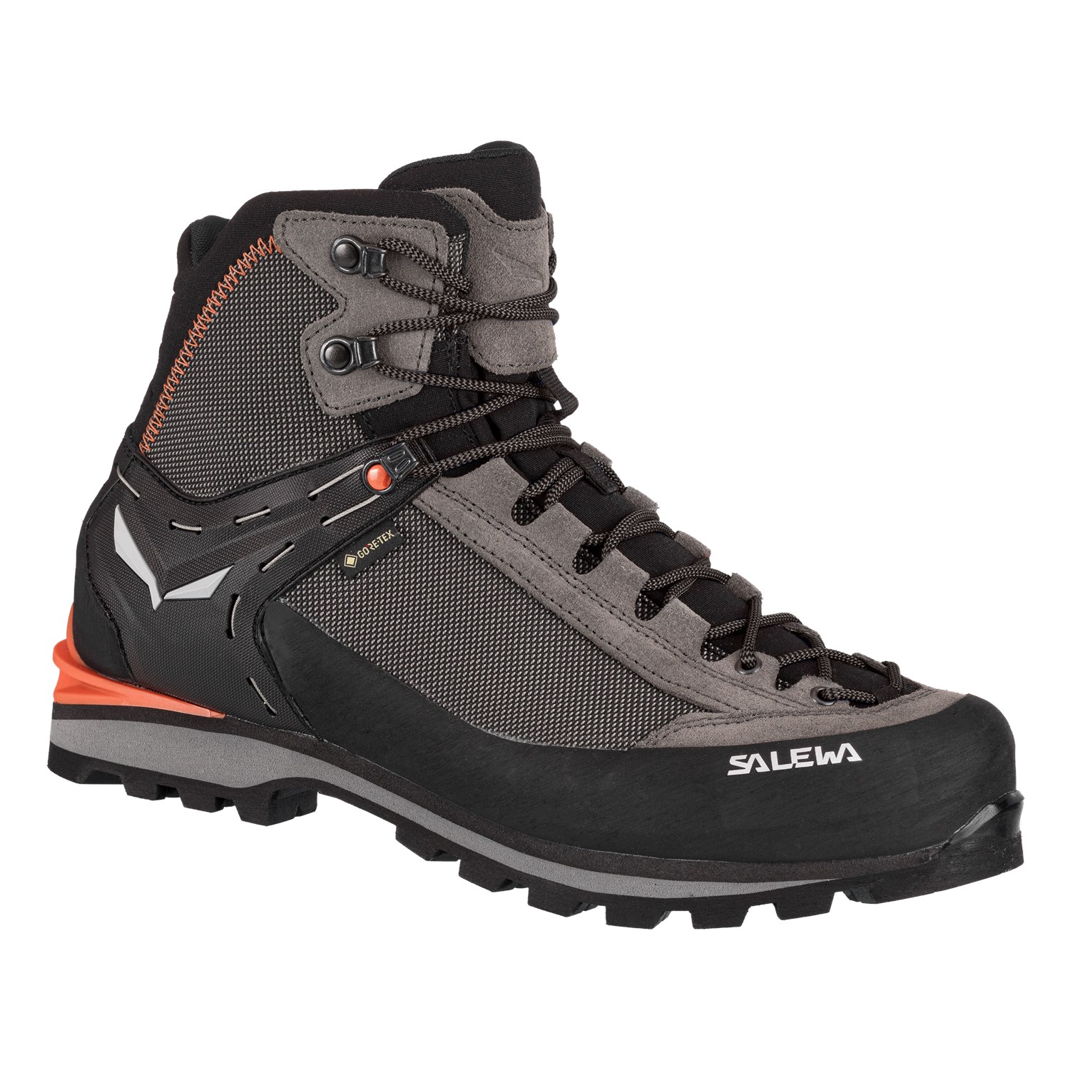 Salewa Crow GTX Boot Men's Wall nut/Fluo Orange Size 10.5 for sale