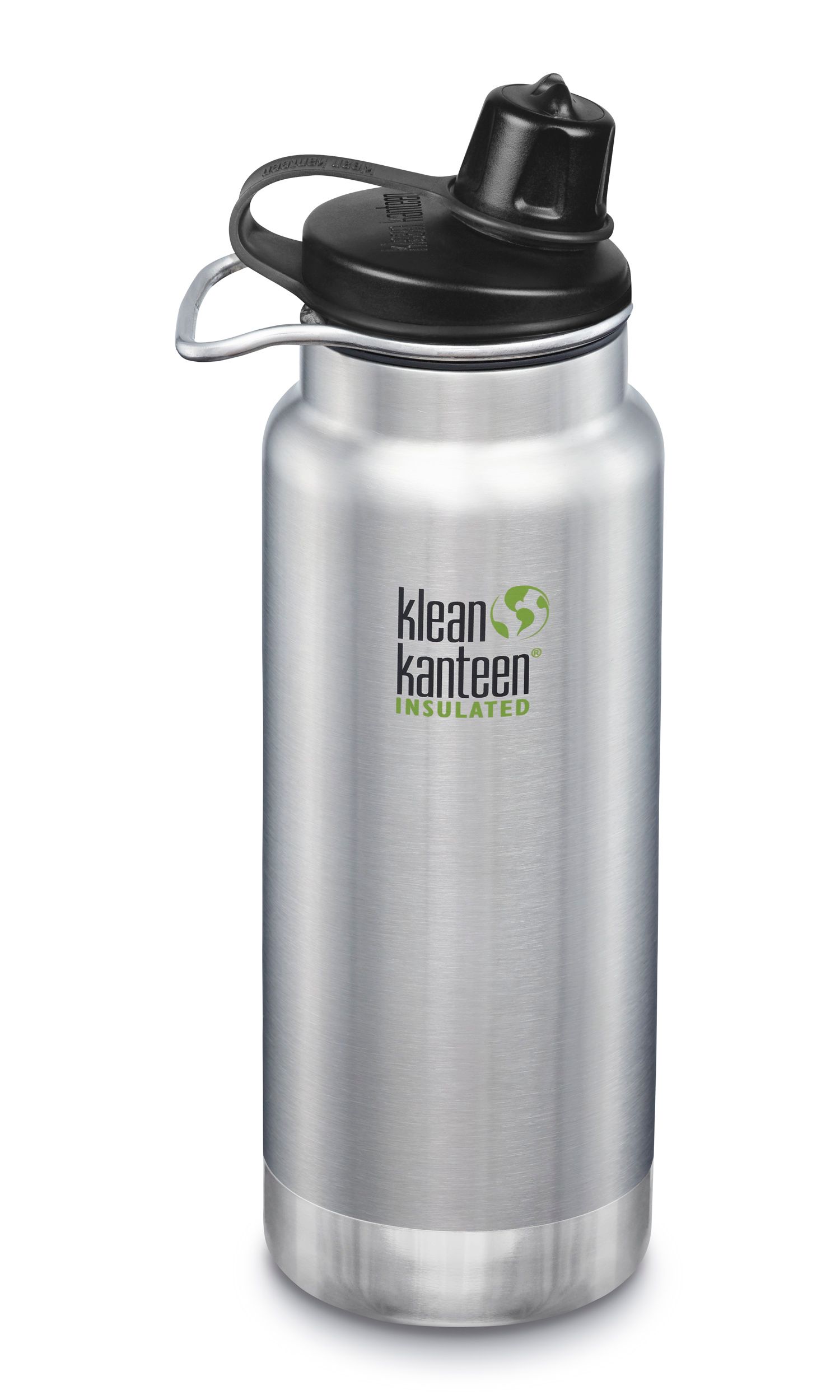 Klean Kanteen Insulated TKWide Bottle with Chug Cap - Black 32oz