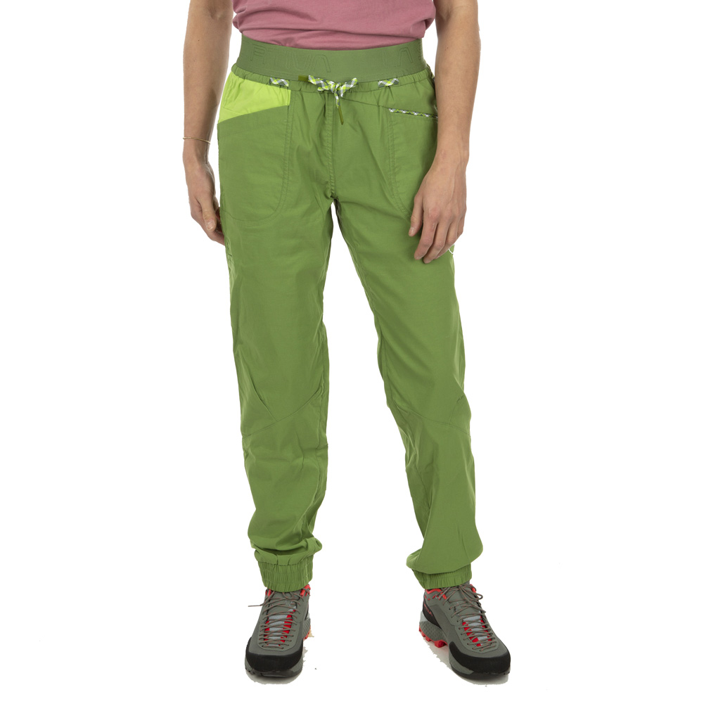 La Sportiva Women's Mantra Pant - Kale/lime Green - Medium