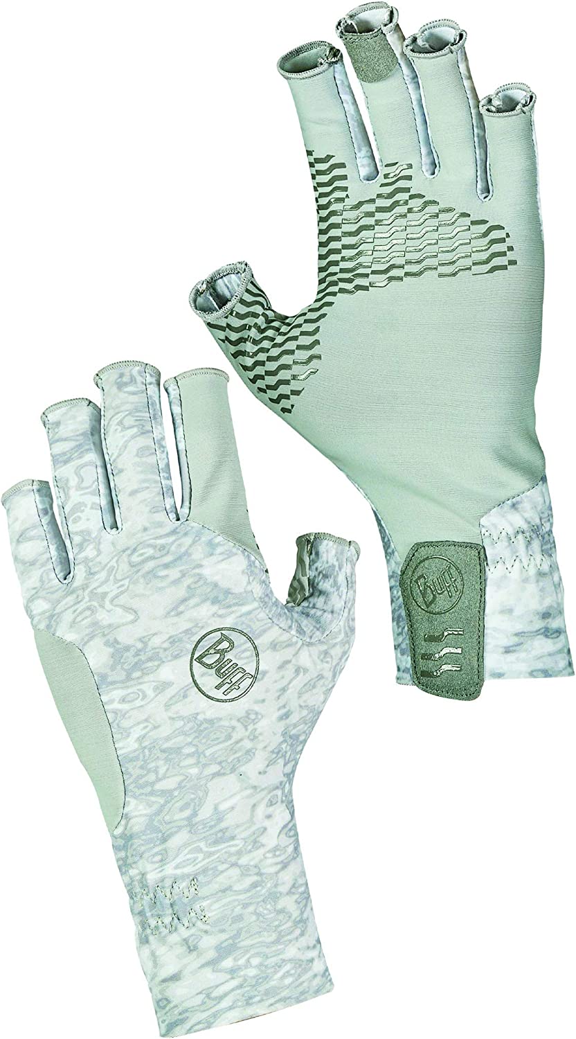 Buff Aqua Glove - Camo White L - Large